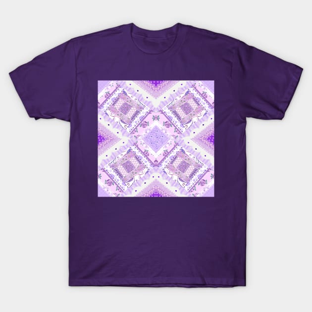 Quilted Purples T-Shirt by StuffWeMade